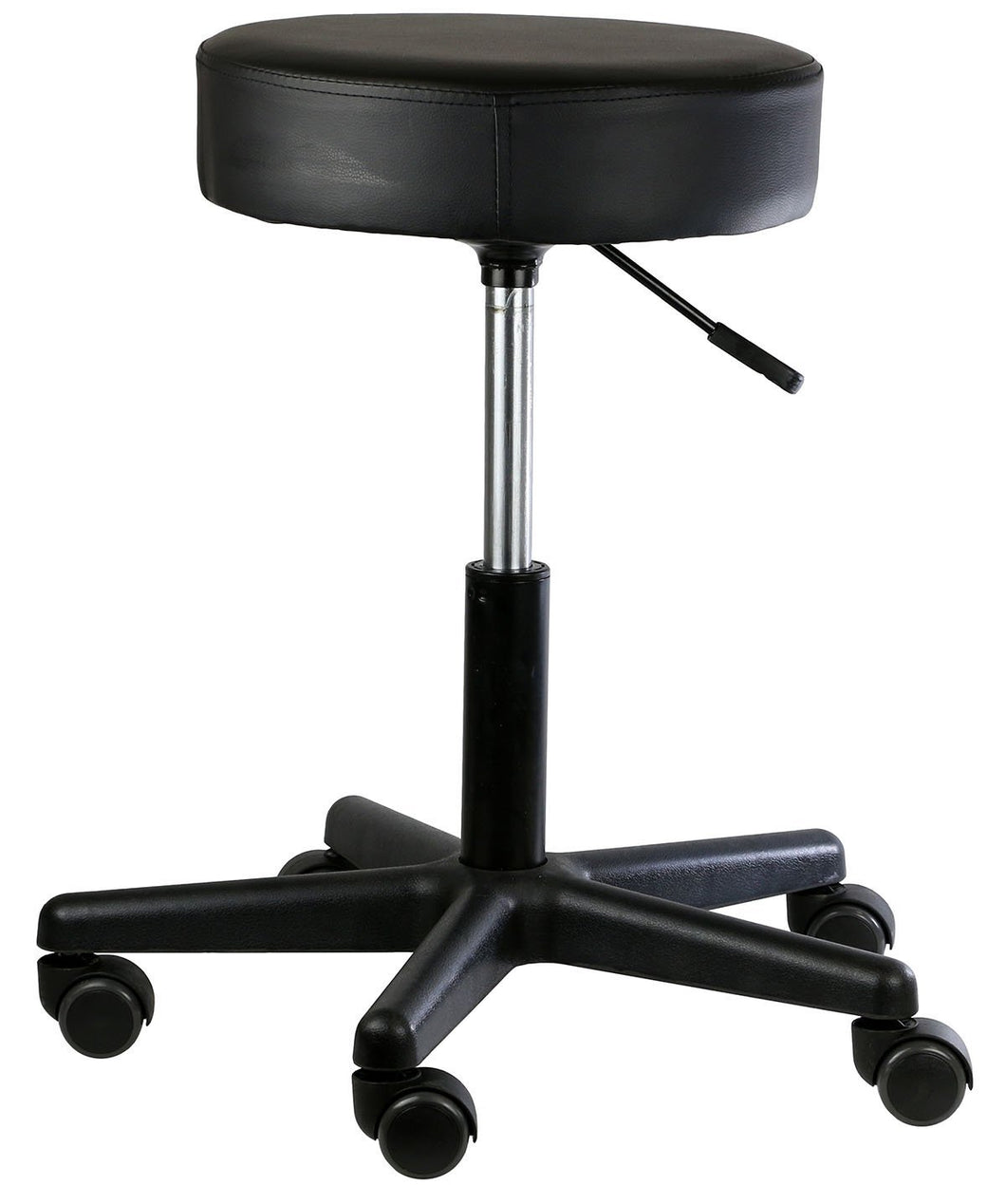 Pneumatic mobile stool, no back, 18