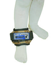 Load image into Gallery viewer, The Adjustable Cuff pediatric ankle weight - 2 lb - 12 x 0.17 lb inserts - Tan - each
