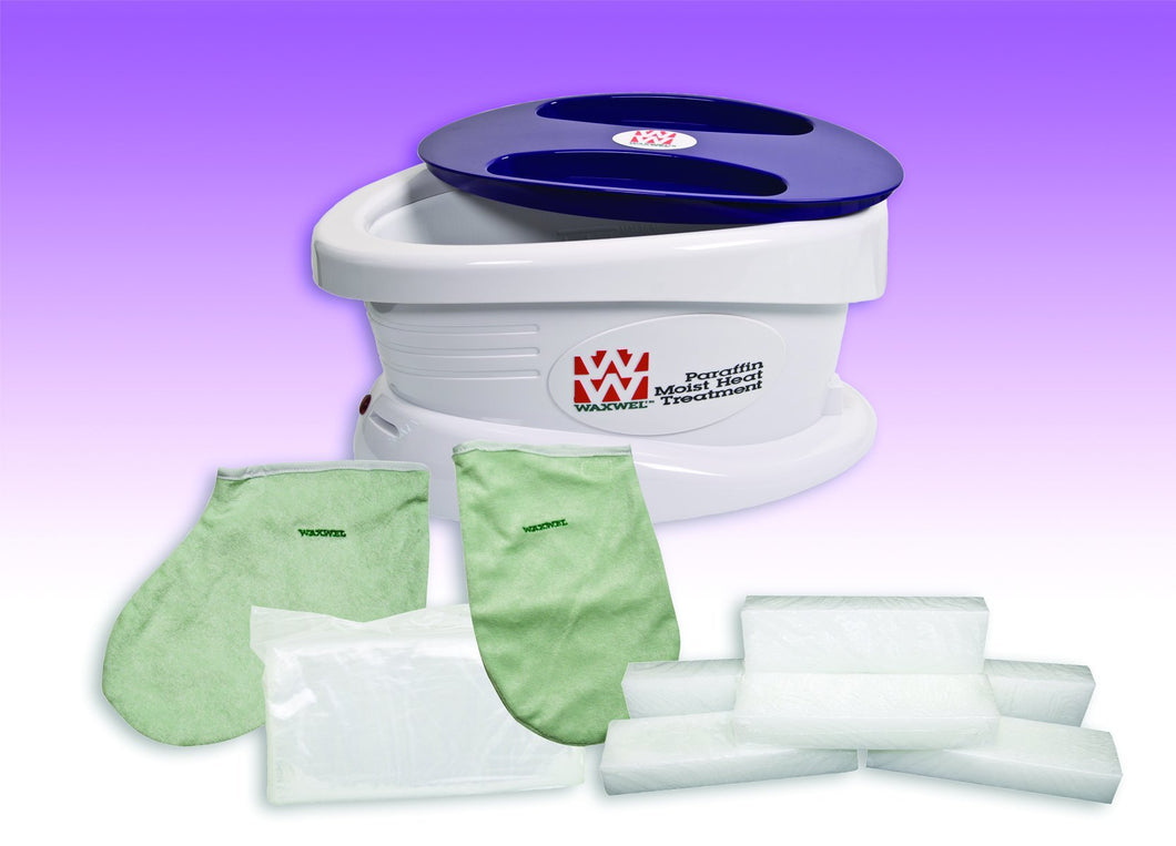WaxWel® Paraffin Bath - Standard Unit Includes: 100 Liners, 1 Mitt, 1 Bootie and 6 lb Lavender Paraffin