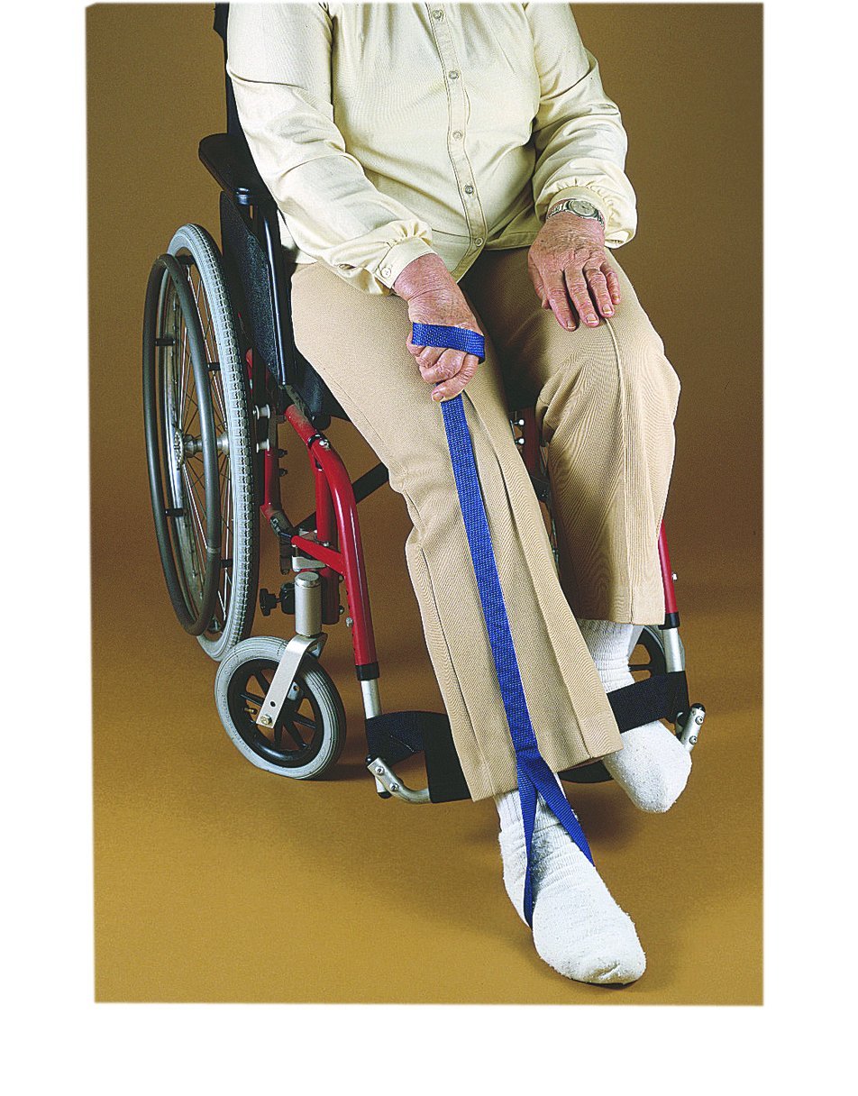 Wheelchair accessory, leg lifting assist
