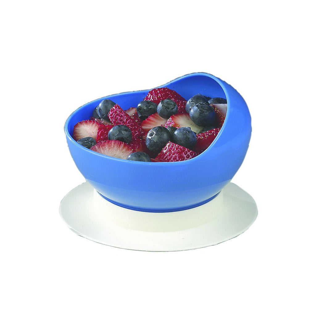 Scoop bowl with suction cup base
